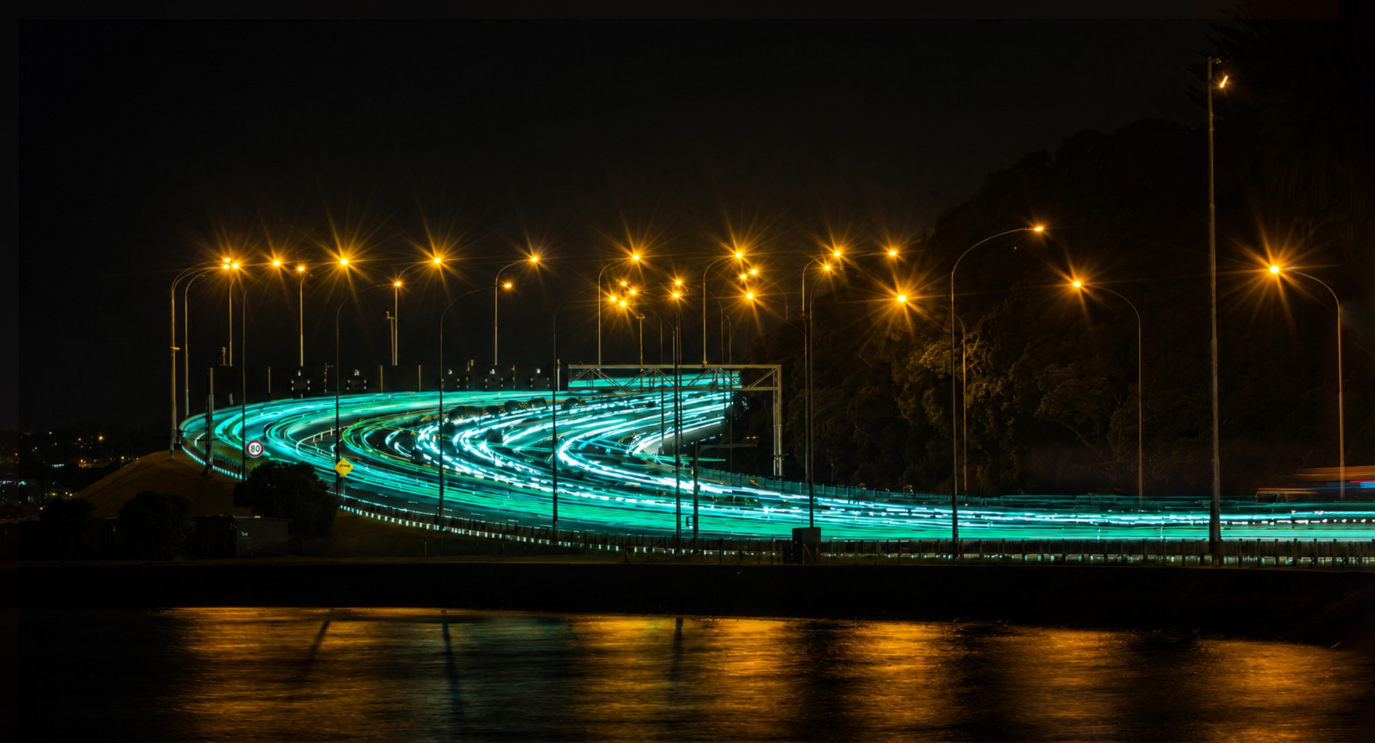 NeuraHarbour bridge lights 1