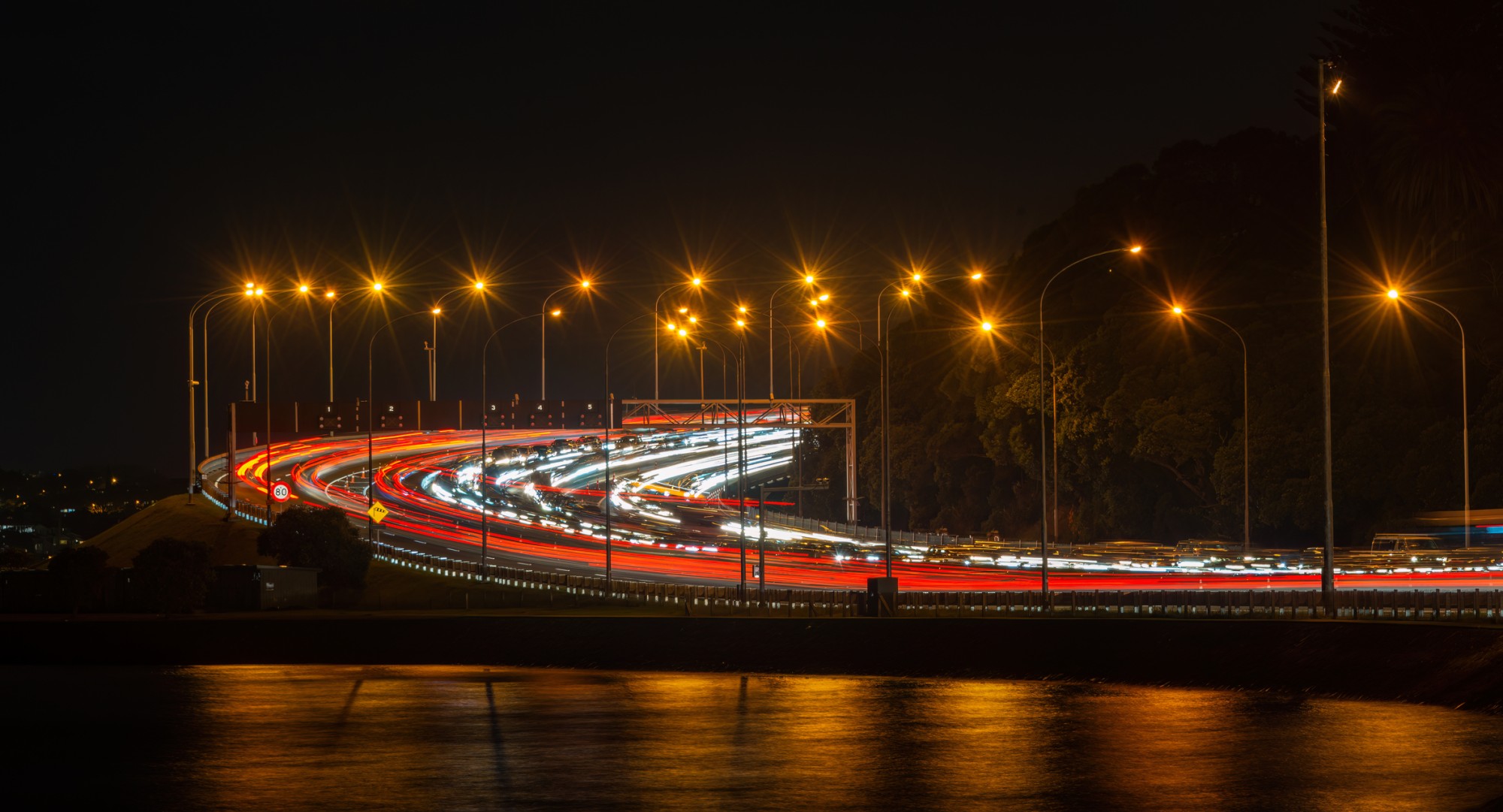 Harbour bridge lights