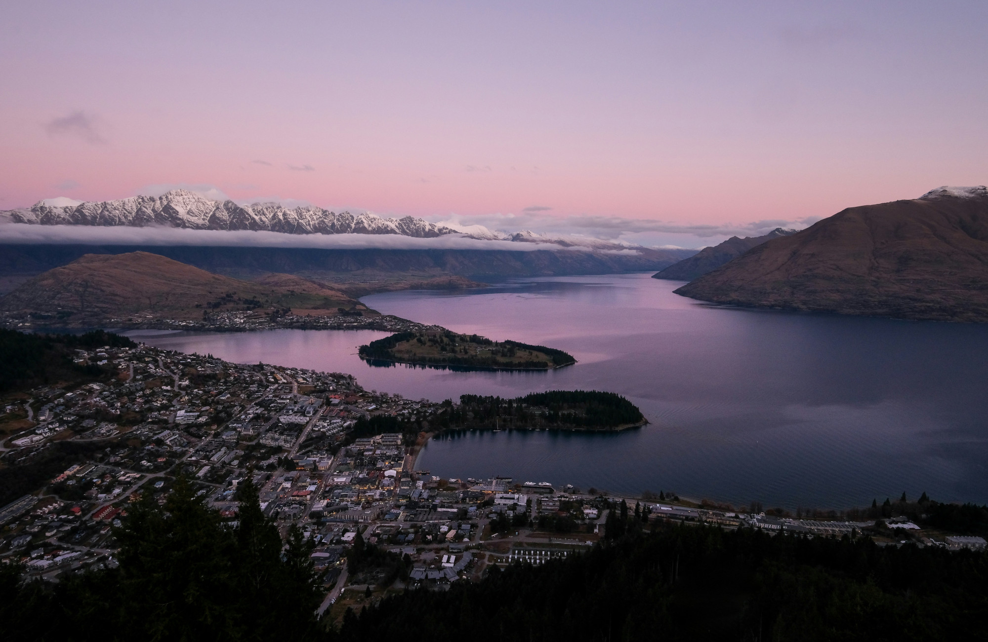 Queenstown birds eye view